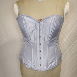 Steel Boned Powder Blue Overbust Corset 3XL